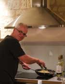 Chris Grant cooking in the Loire Valley - Duck Salad