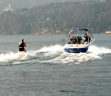 Chris Grant on the lake